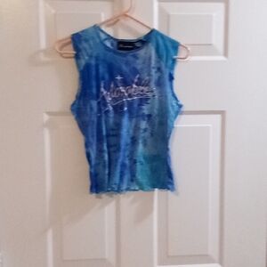 No Boundaries Blue Tie-Dye Crop Top